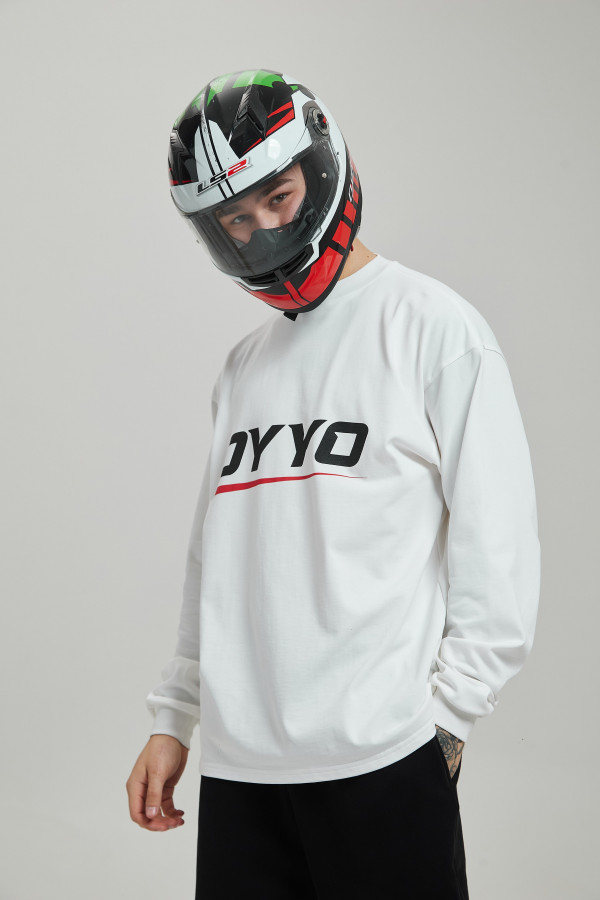 Лонгслив OYYO RACER RED белый L