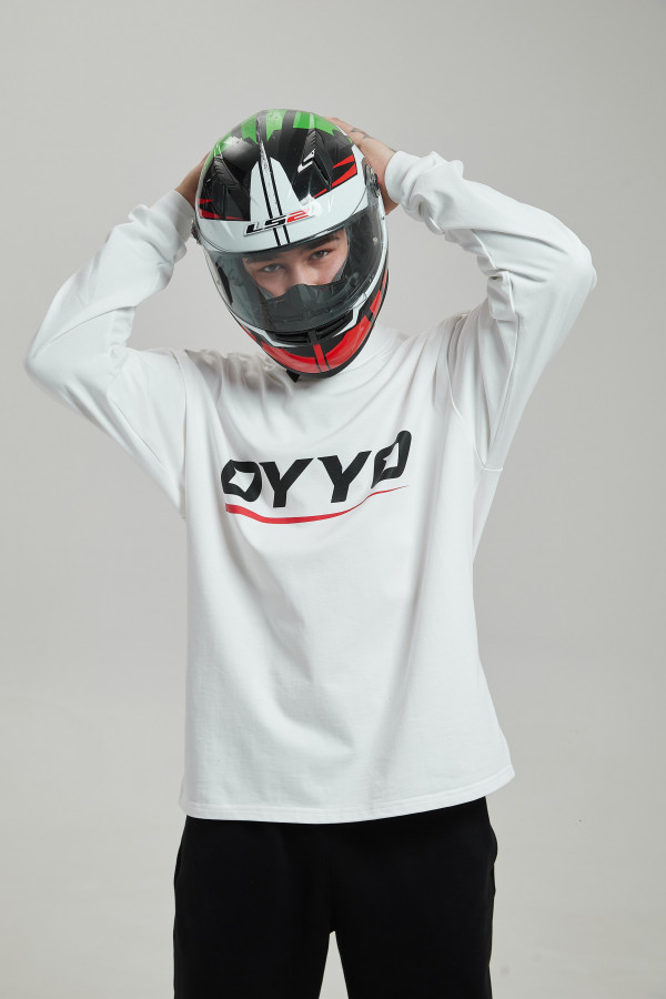 Лонгслив OYYO RACER RED белый L