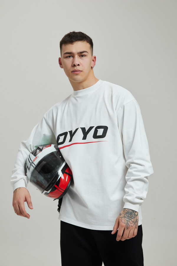 Лонгслив OYYO RACER RED белый L